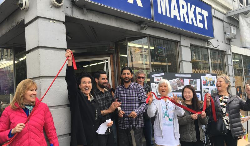 Ribbon cutting at Fox Market Grand Re-opening