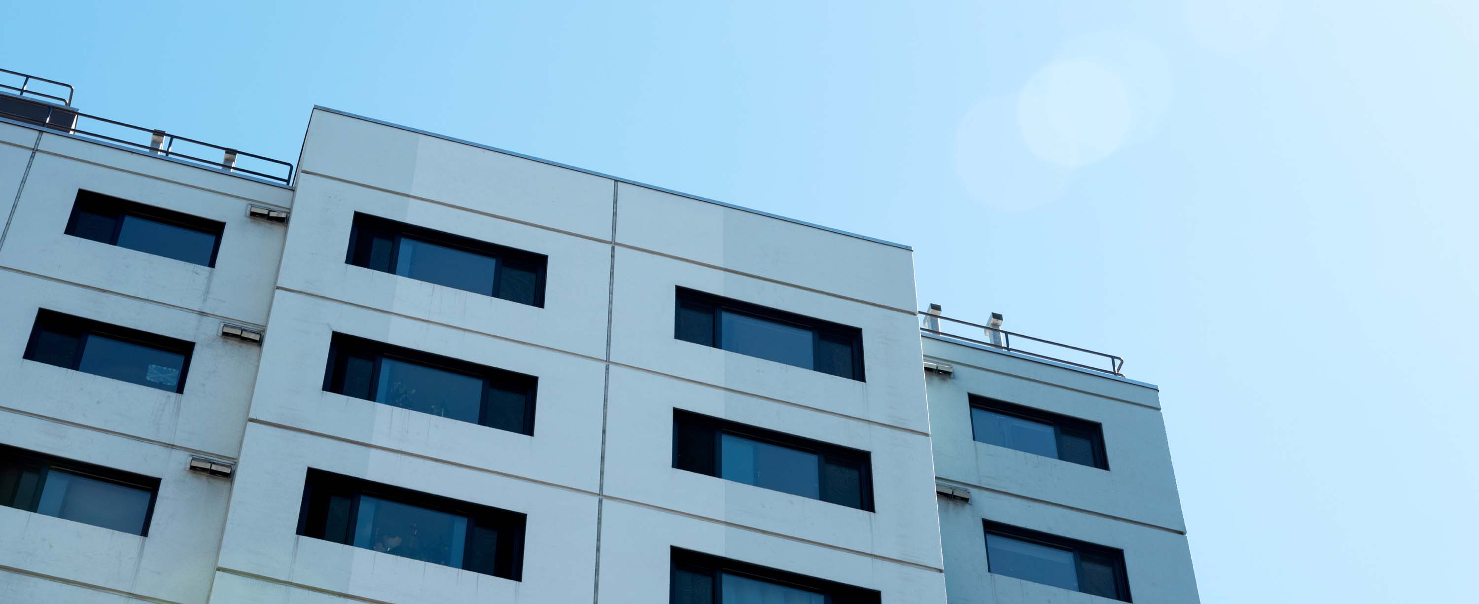 O'Farrell Towers exterior top