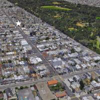 Aerial of the Sunset district in San Francisco