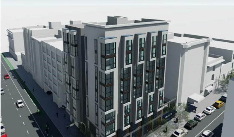 Rendering of 180 Jones development project