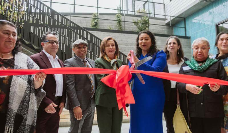 ribbon-cutting with speaker pelosi, mayor breed, and more