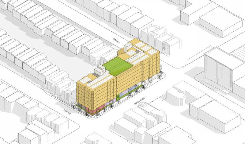 groundbreaking of 2550 Irving Street