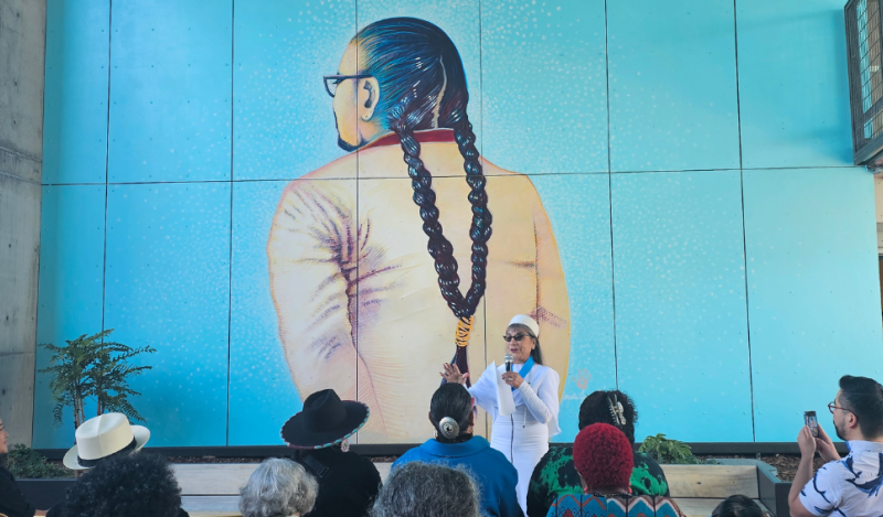  Lorraine Garcia-Nakata mural unveiling at Casa Adelante. 
