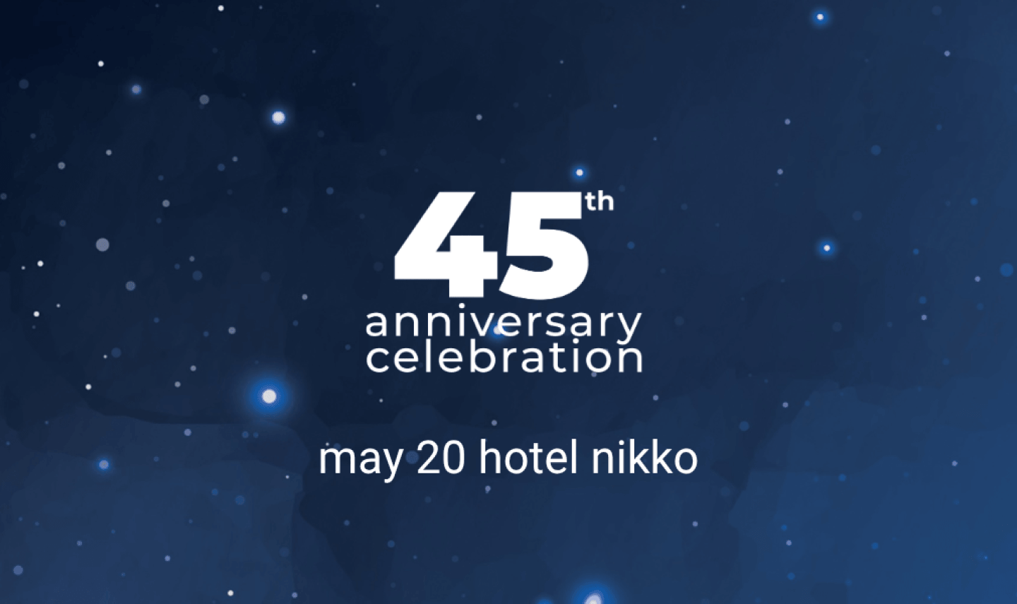 Anniversary Announcement