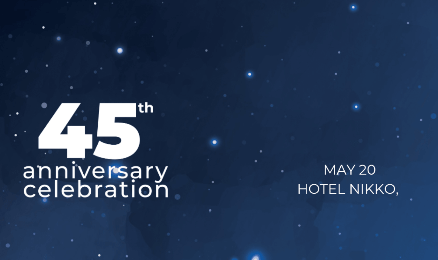 Anniversary Announcement