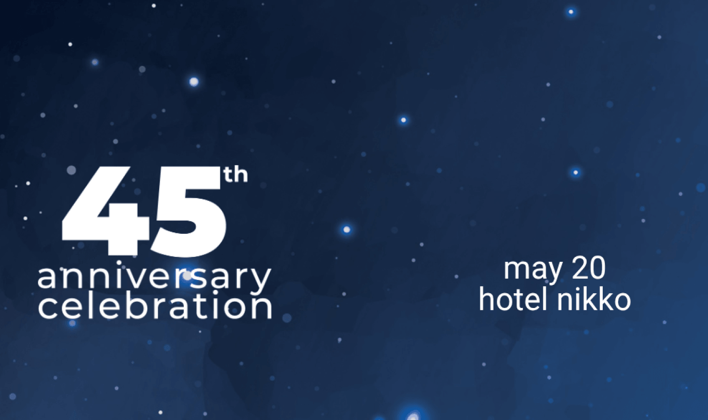 Anniversary Announcement