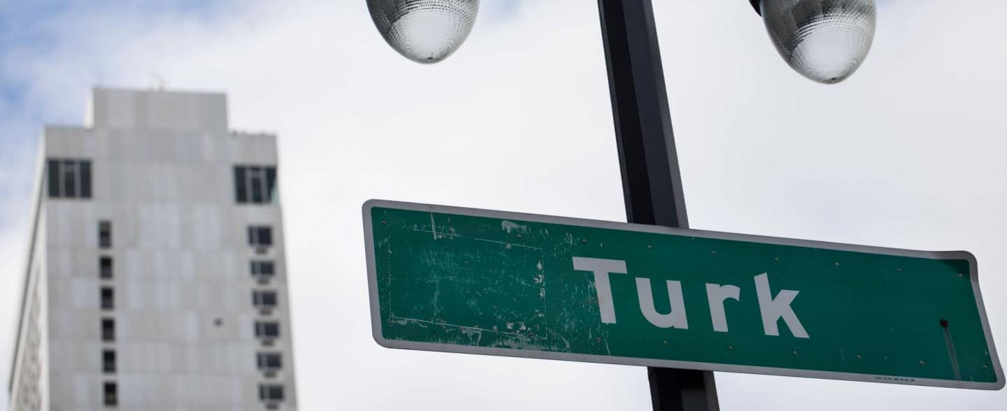 Turk street sign