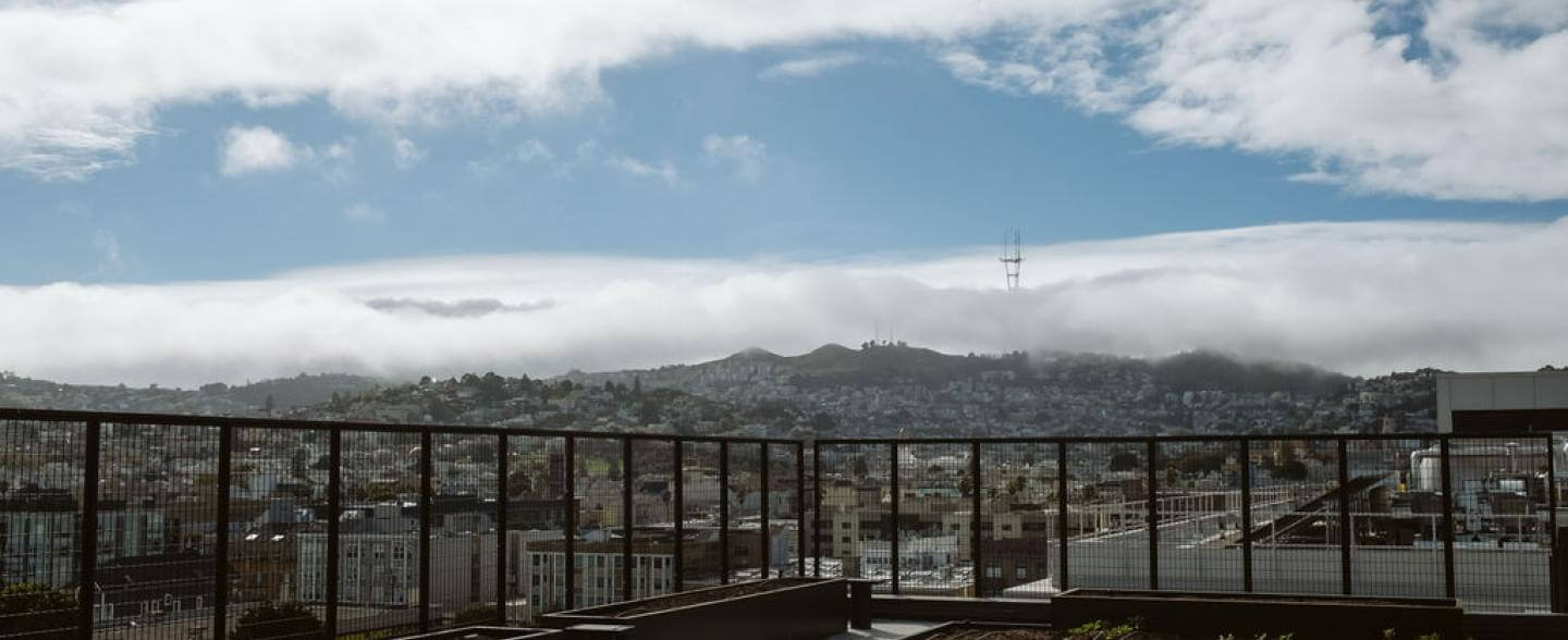 View from rooftop garden at 2828 16th street