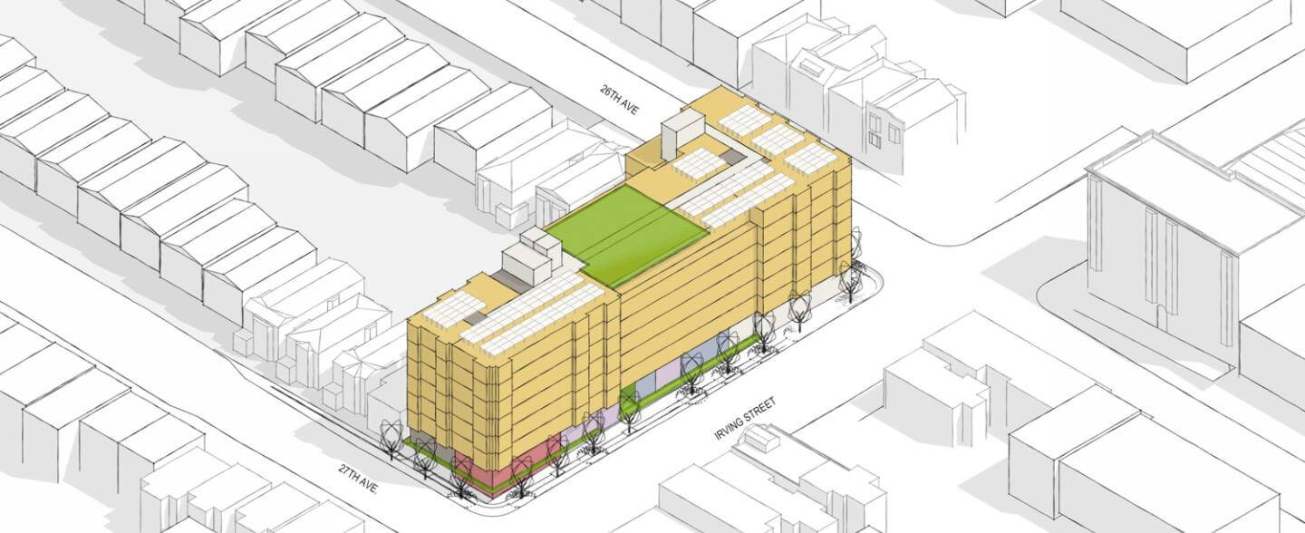 groundbreaking of 2550 Irving Street