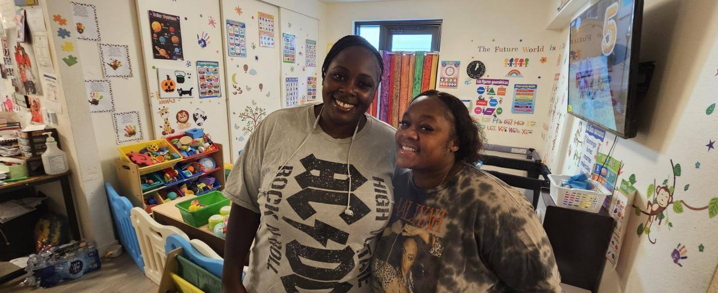 Paulenicia Binion and Demetria Kent of Precious Dreams Daycare