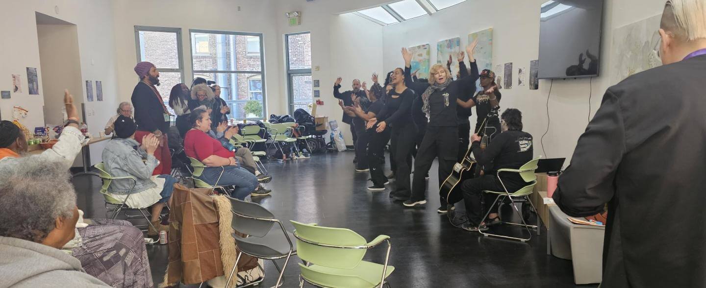 SkyWatchers performing for TNDC residents
