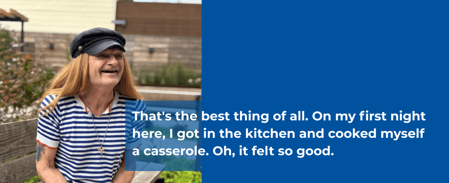 Wendy from 383 6th Ave seated on bench