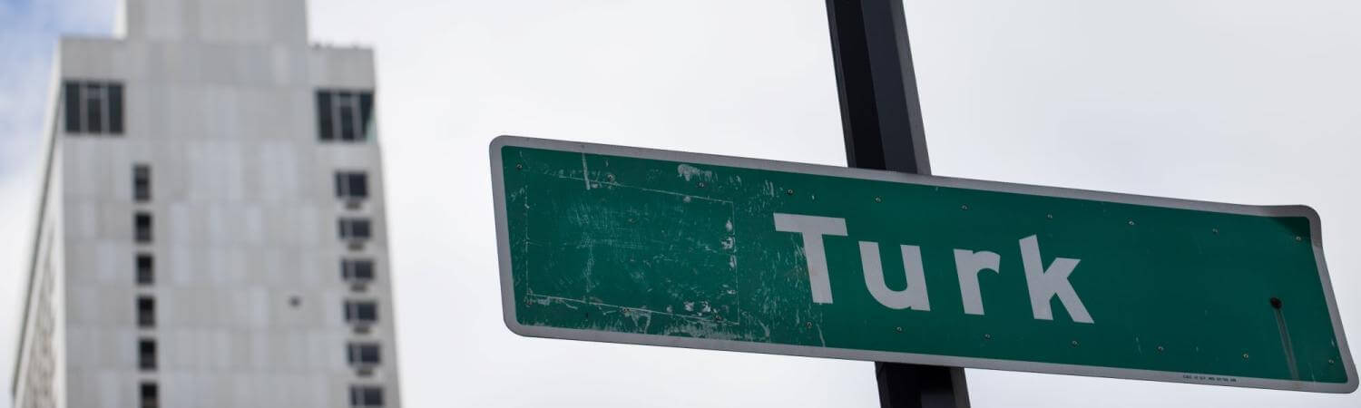 Turk street sign