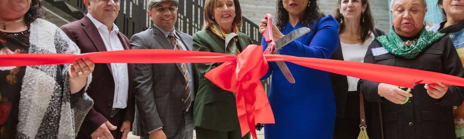 ribbon-cutting with speaker pelosi, mayor breed, and more