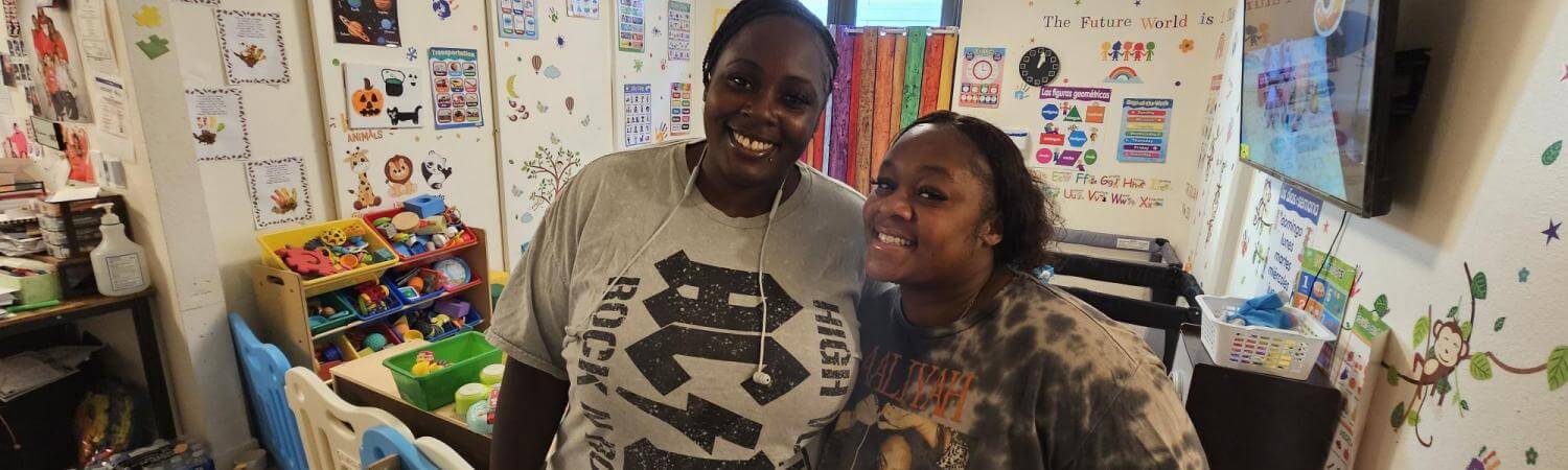 Paulenicia Binion and Demetria Kent of Precious Dreams Daycare