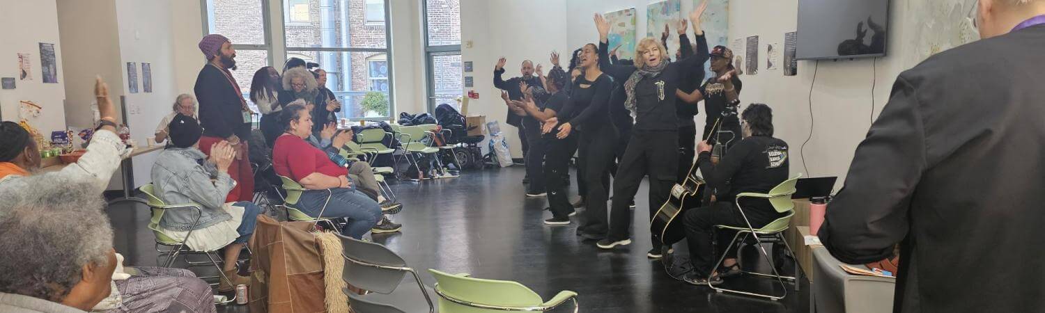 SkyWatchers performing for TNDC residents