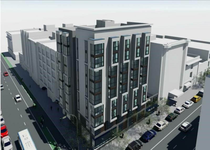 Rendering of 180 Jones development project