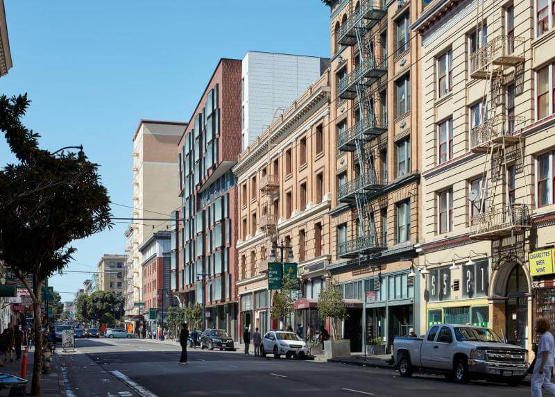 An image of Eddy Street in the Tenderloin