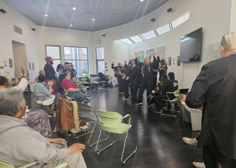 skywatchers performing for tndc residents