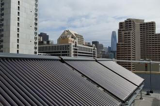 solar panels on rooftop