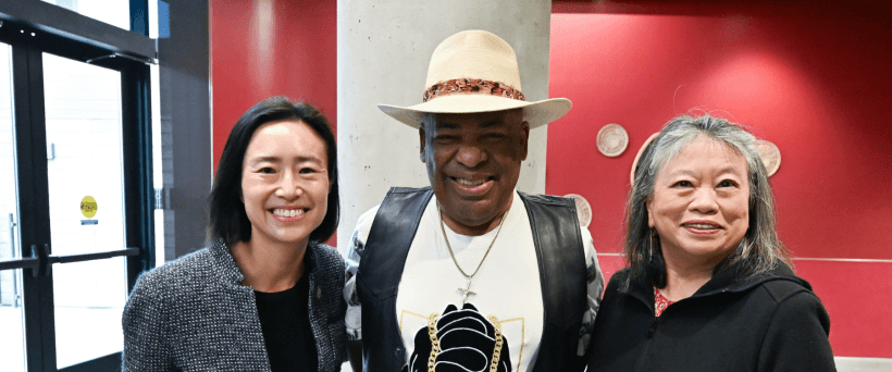 Donald with Sandy Fewer and Connie Chan