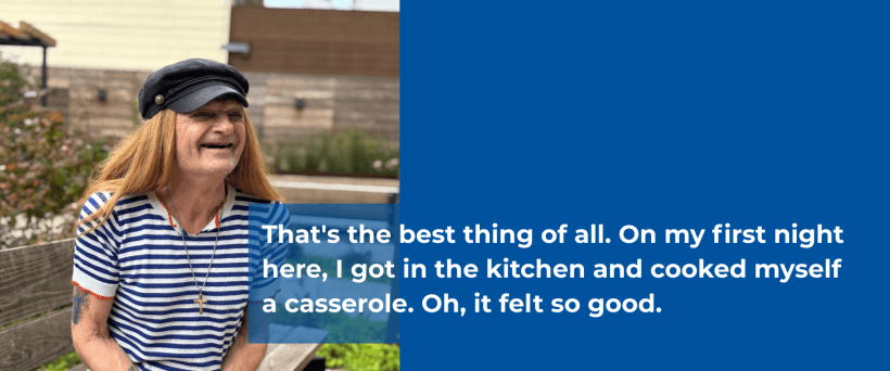 Wendy from 383 6th Ave seated on bench